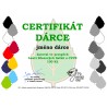 Certifikát dárce 100kč